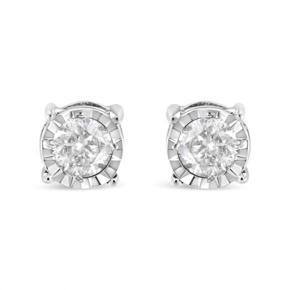 Haus of Brilliance Sterling SilverMiracle-Set Diamond...